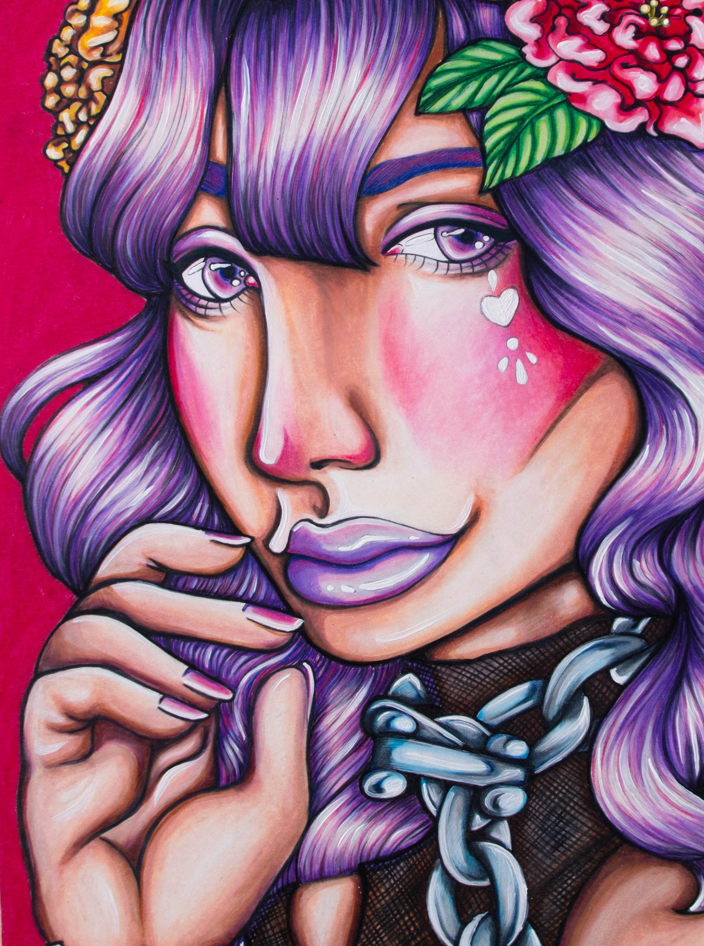 "Lavender & Chains" Original Illustration
